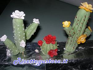 Cactus in pasta di gomma